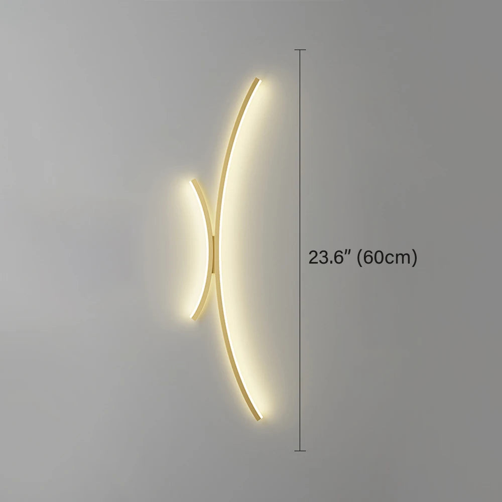 Cartmela Nordic Black & Gold LED Wall Lamp