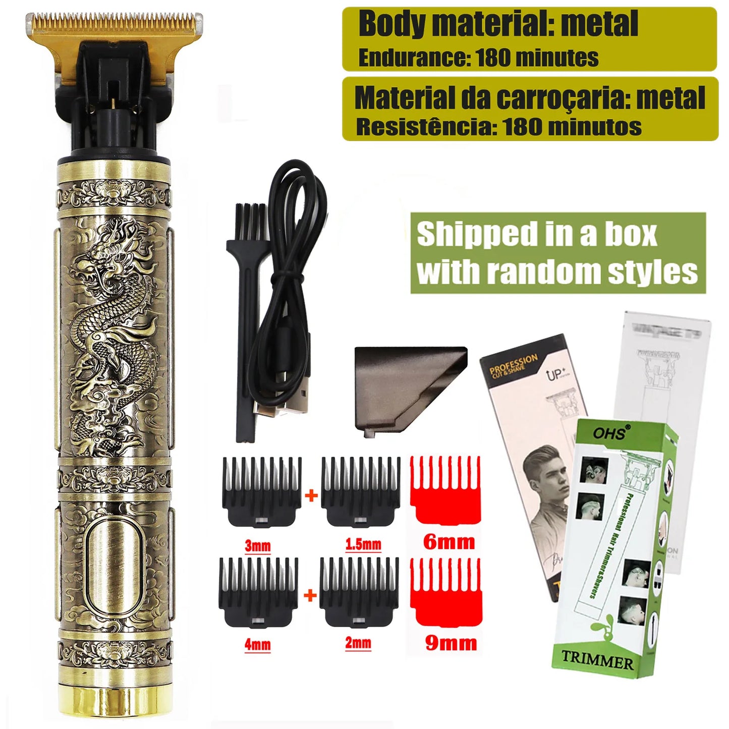 T9 Hair Clipper Zero Gap Trimmer