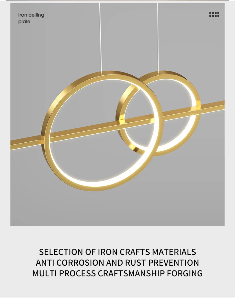 100cm Modern LED Pendant Light – Long Strip Dining Table Fixture