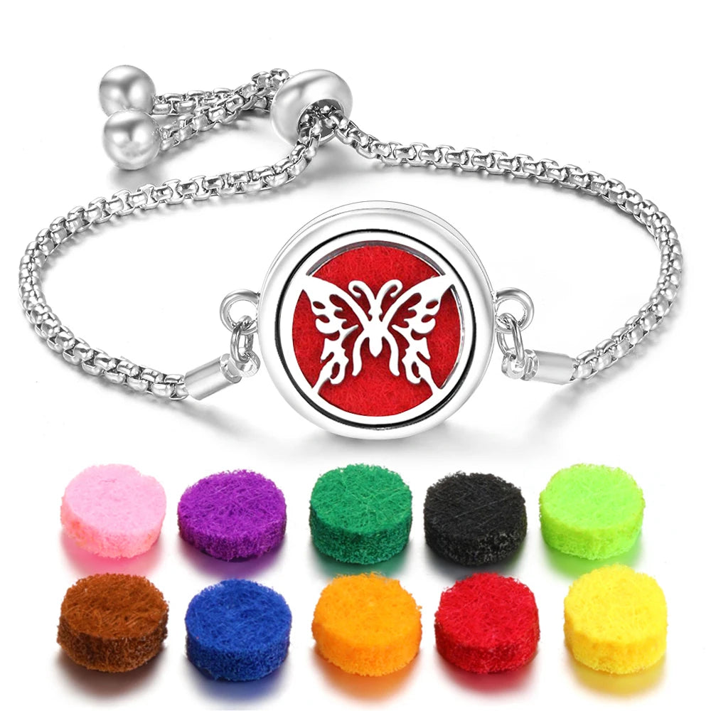 Flower of Life Aromatherapy Diffuser Bracelet for Essential Oils