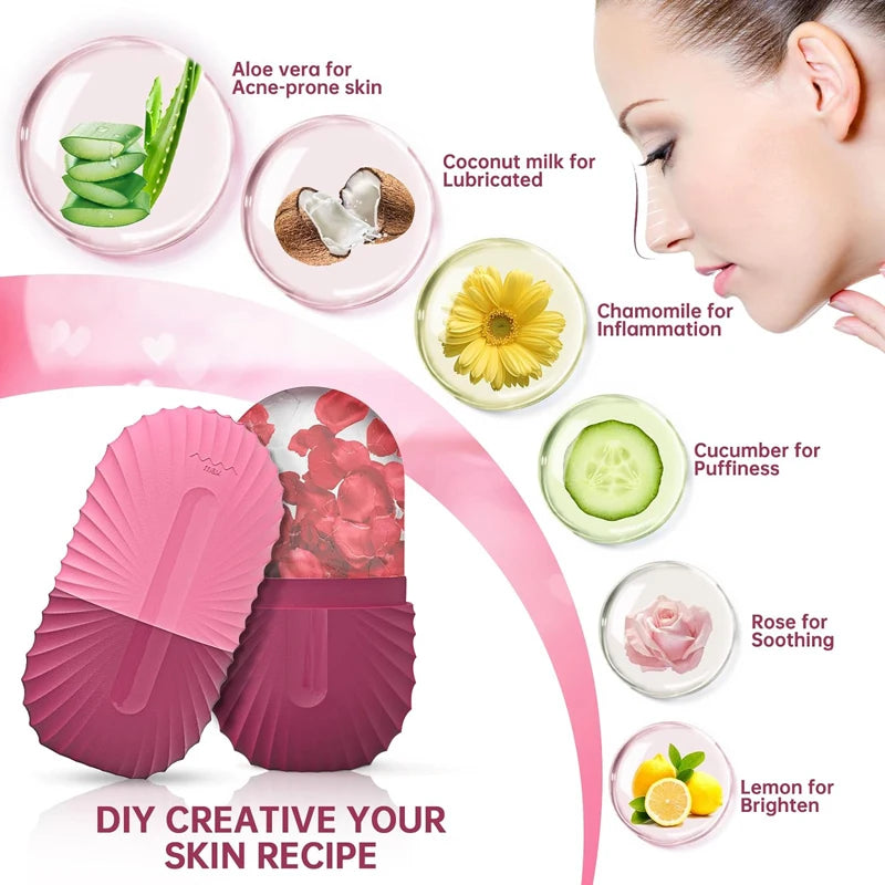 Silicone Ice Face Roller – Puffiness & Pore-Reducing Facial Tool