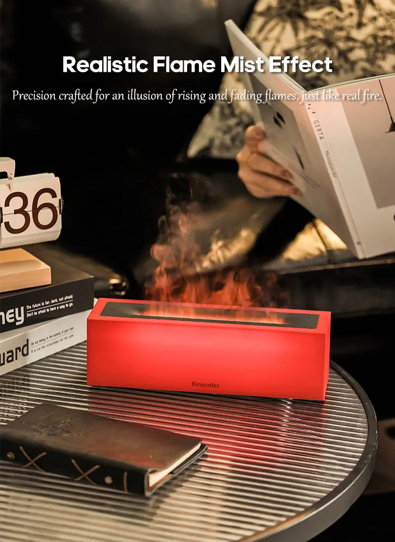 Flame LED Aroma Diffuser – Ultrasonic Cool Mist Humidifier