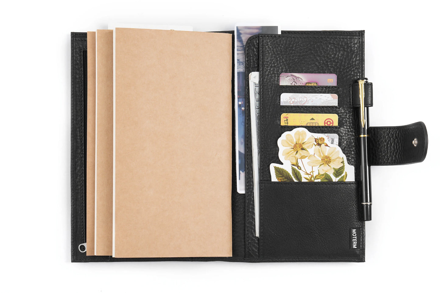 Vegetable Tanned Leather Travel Notebook – Standard Planner Cover