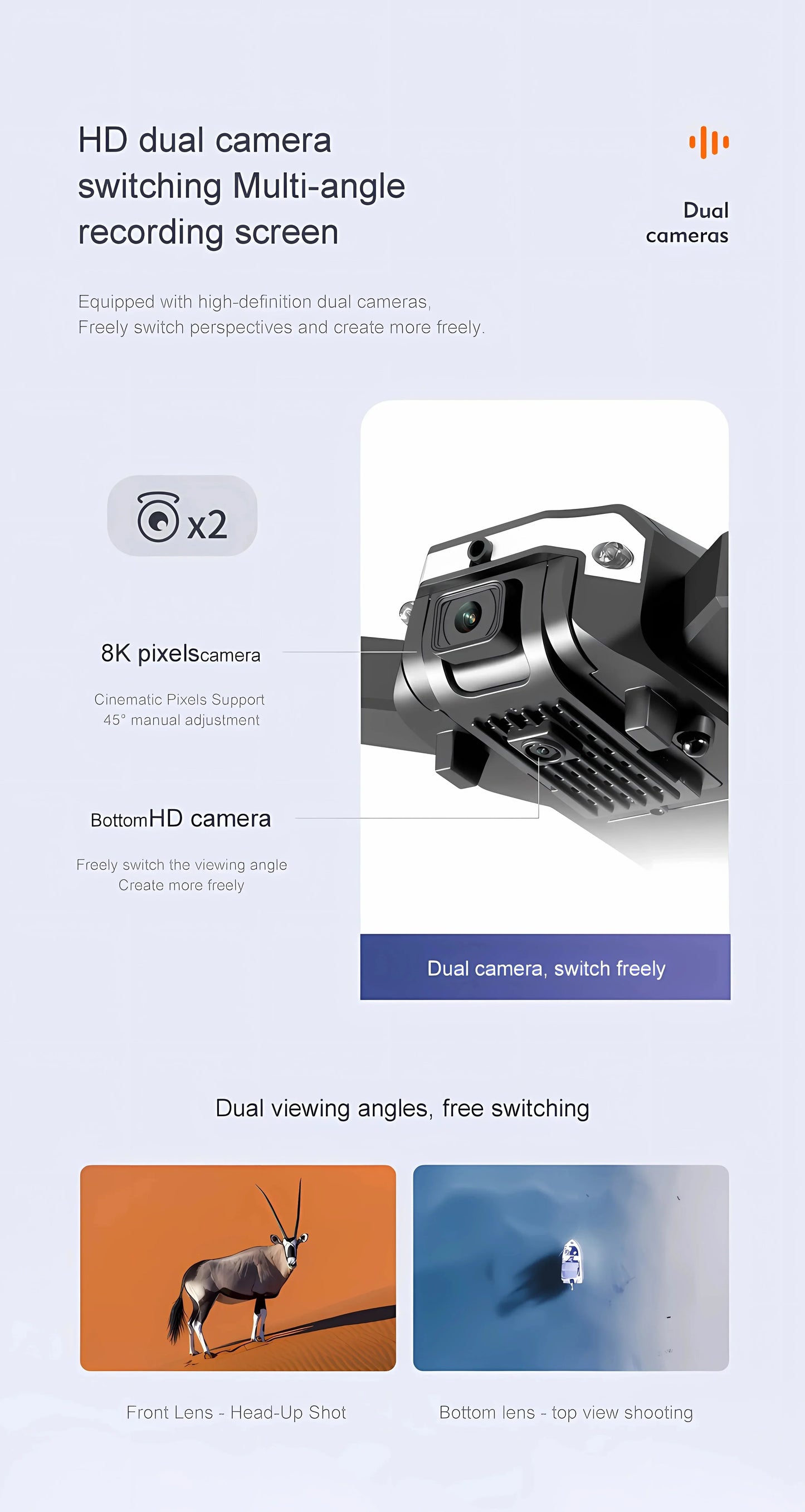 G6 Foldable GPS Drone – 5000M HD FPV Camera, Obstacle Avoidance Quadcopter