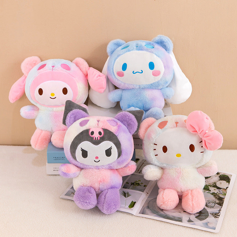 Sanrio 25cm Plush Toy – Kuromi & Cinnamoroll Soft Stuffed Doll Pillow for Kids