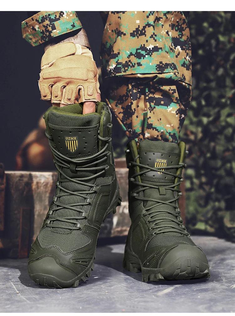 Special Forces Desert Combat Tactical Men's Tall Boots