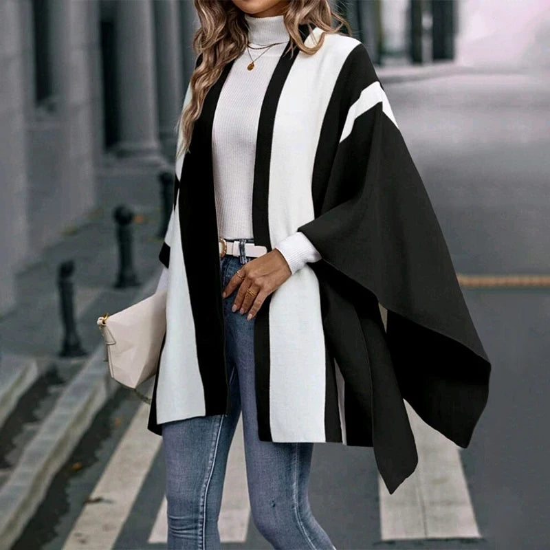2024 Luxury Winter Poncho for Women – Warm Fashion Shawl Wrap