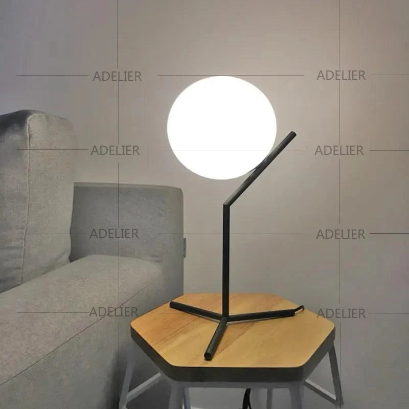 Modern Glass Ball Table Lamp