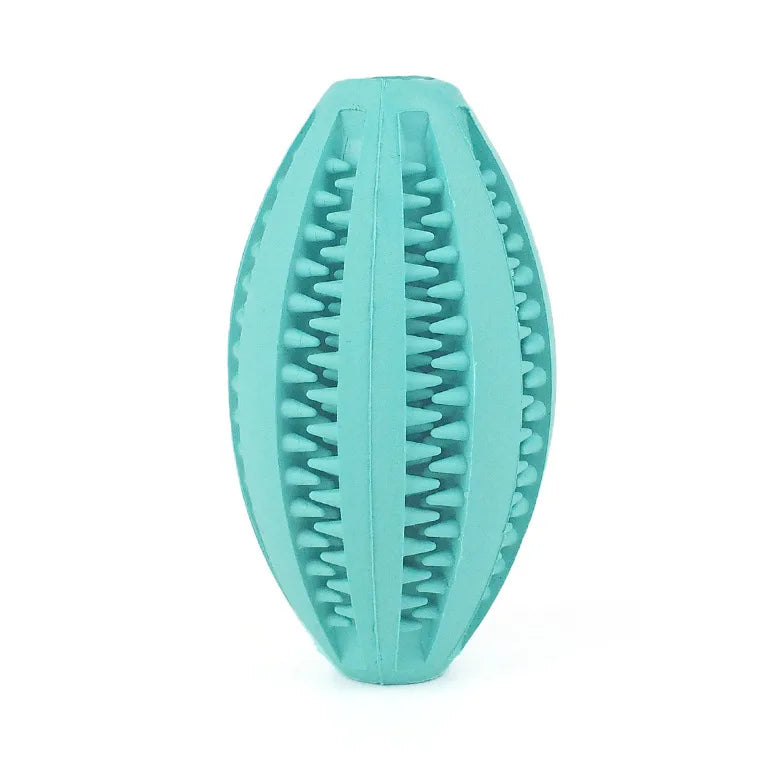 Dog Chew Toy Ball – Tough Rubber Teeth Cleaning Snack Ball