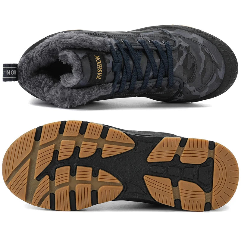 Cartmela Men's Waterproof Winter Ankle Boots