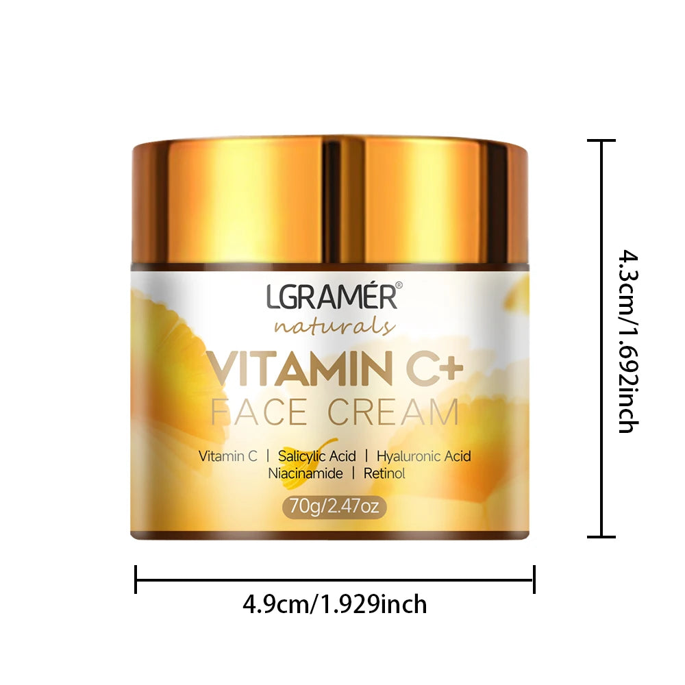 Vitamin C & Retinol Face Cream – Anti-Aging Moisturizing & Brightening