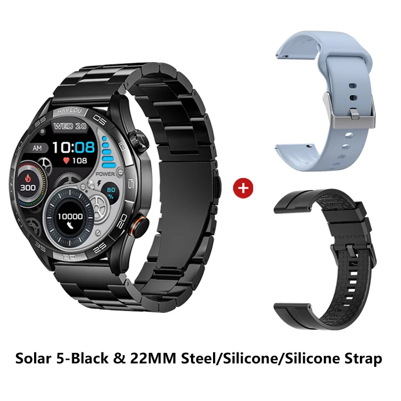 Solar 5 Voice Calling Smartwatch – AMOLED Display
