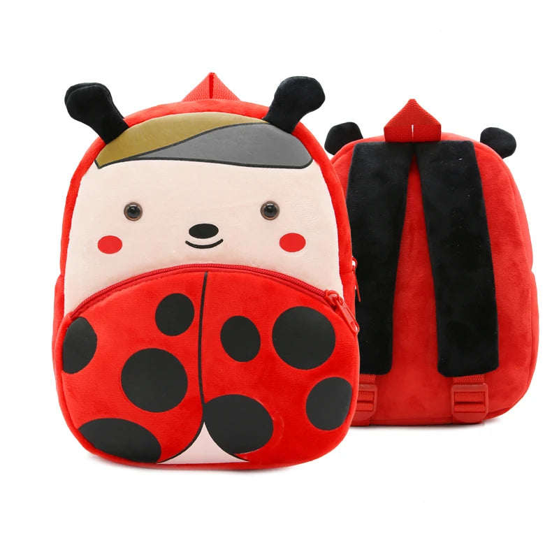 Cartmela Cute Animals Cartoon Plush Backpack - Kids Schoolbag