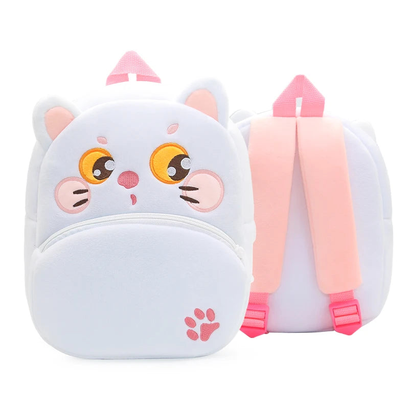 Cartmela Cute Animals Cartoon Plush Backpack - Kids Schoolbag