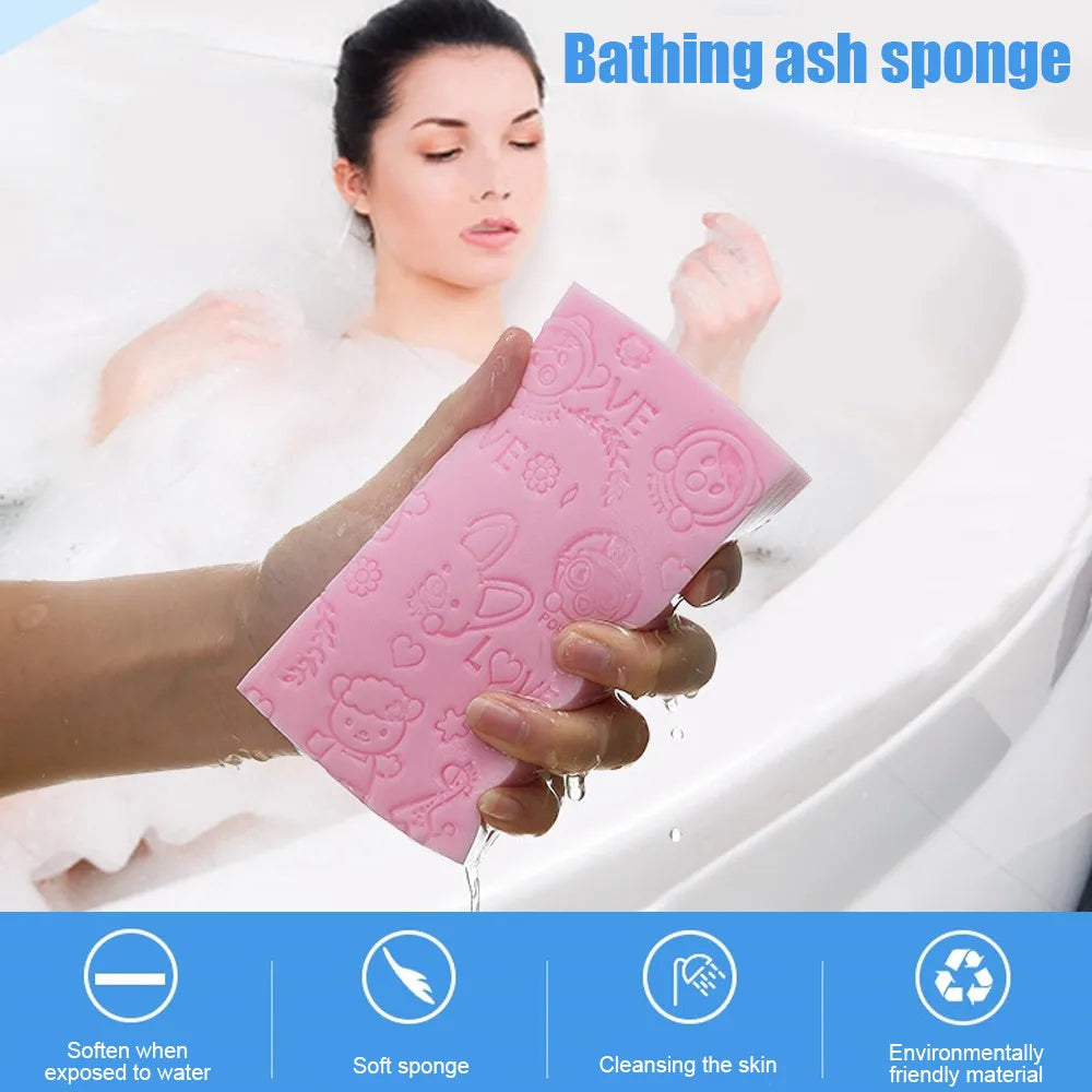 Soft Exfoliating Body Scrubber – Bath Sponge & Skin Cleaner
