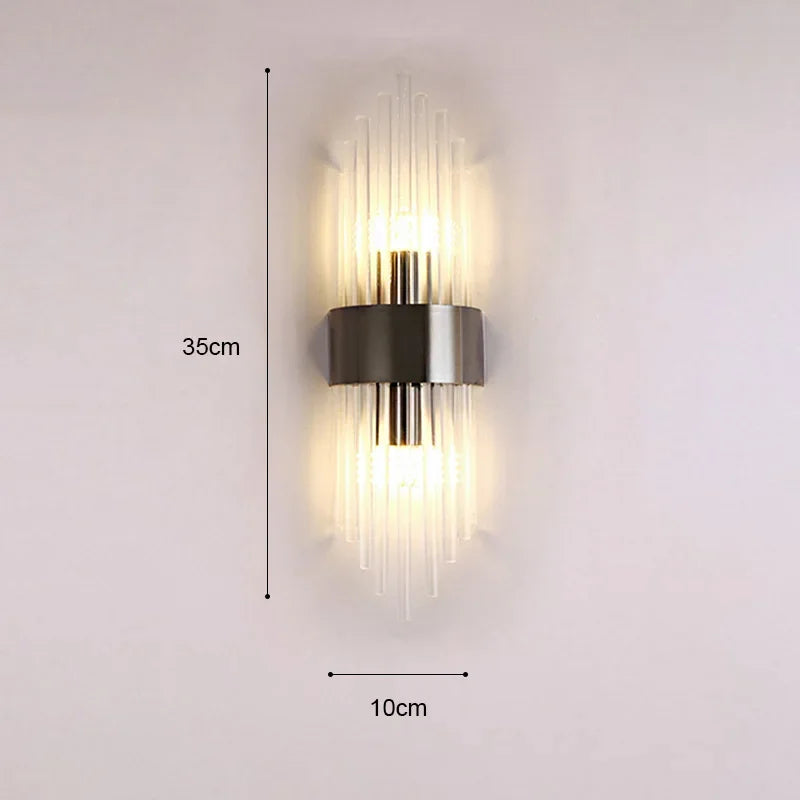 Luxury LED Wall Lamp - Modern Gold Wall Sconce for Living Room