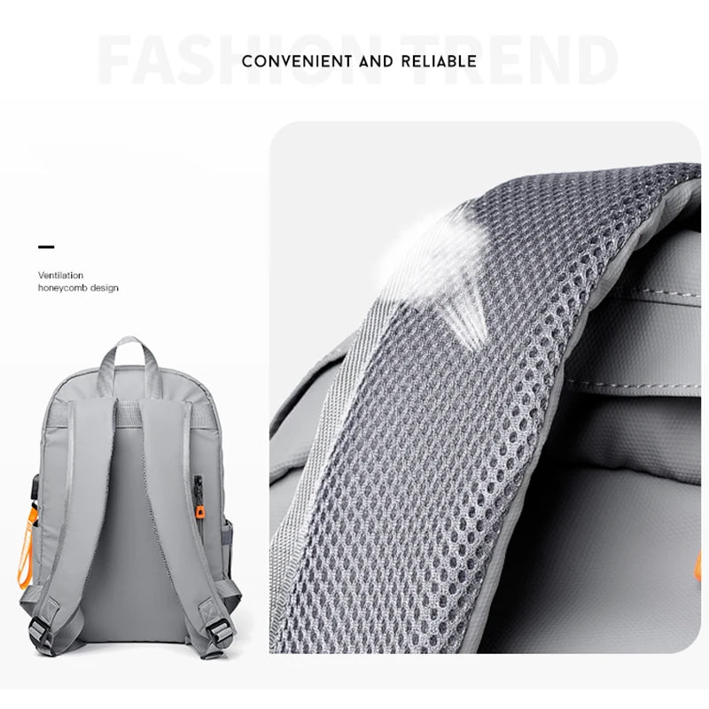 Lightweight Urban Men’s Backpack – Waterproof USB Laptop Bag