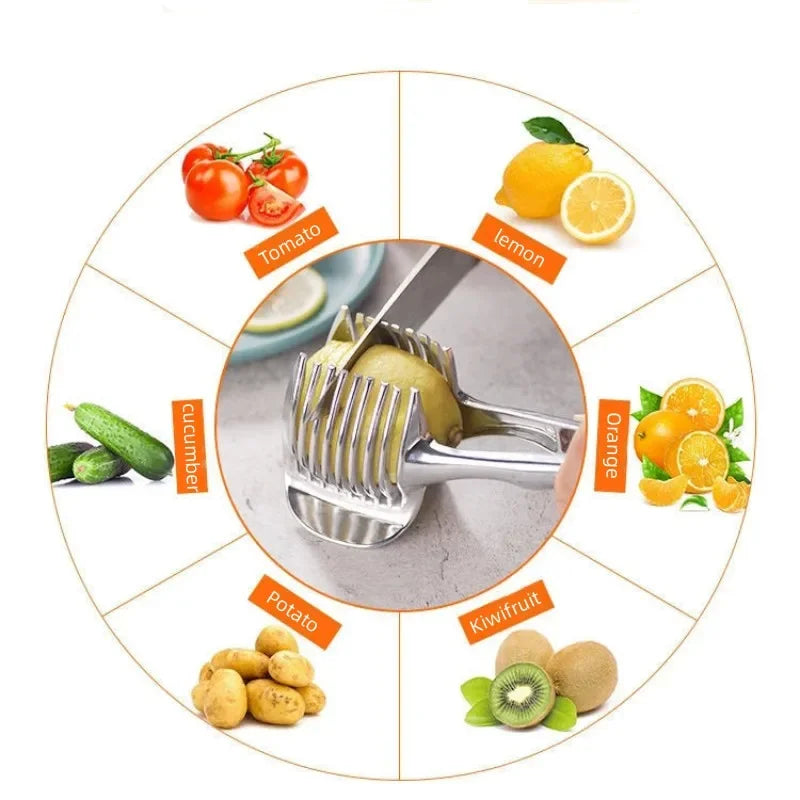 Stainless Steel Handheld Orange, Lemon, Tomato & Onion Slicer
