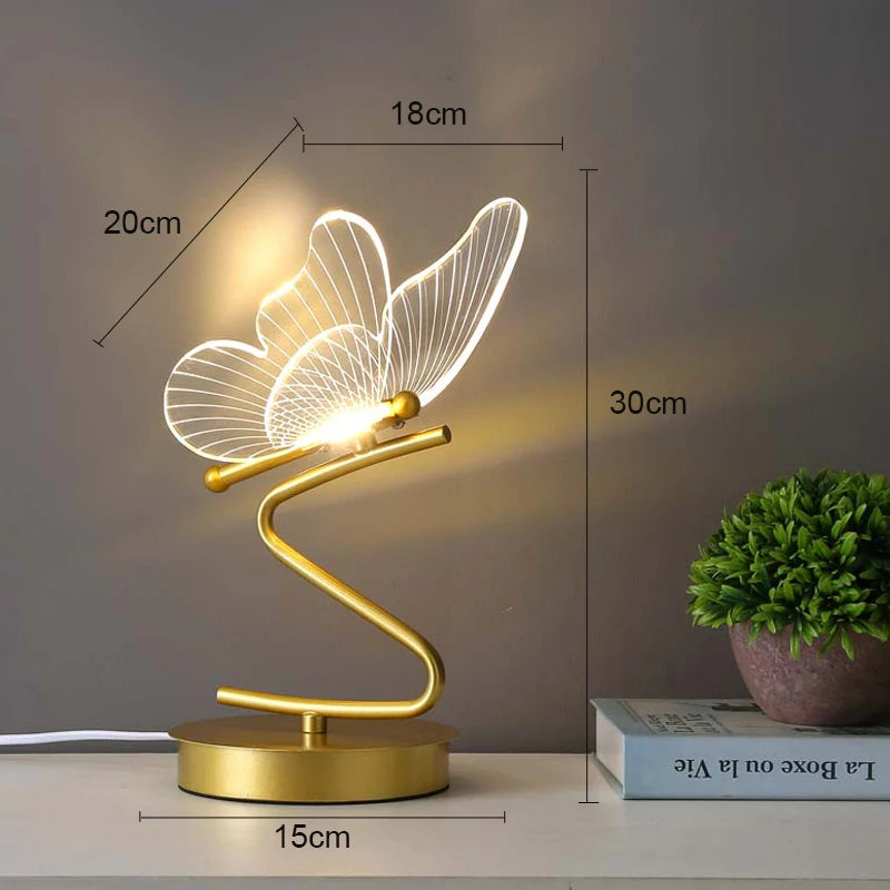 Cartmela Nordic LED Desk Lamp – Butterfly