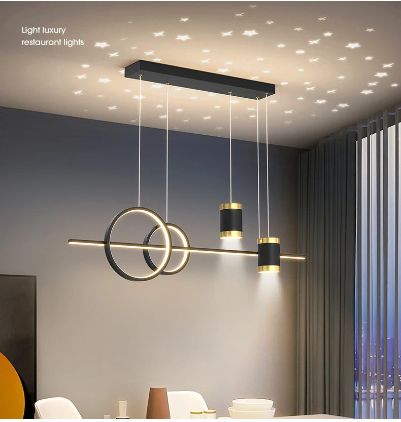 100cm Modern LED Pendant Light – Long Strip Dining Table Fixture