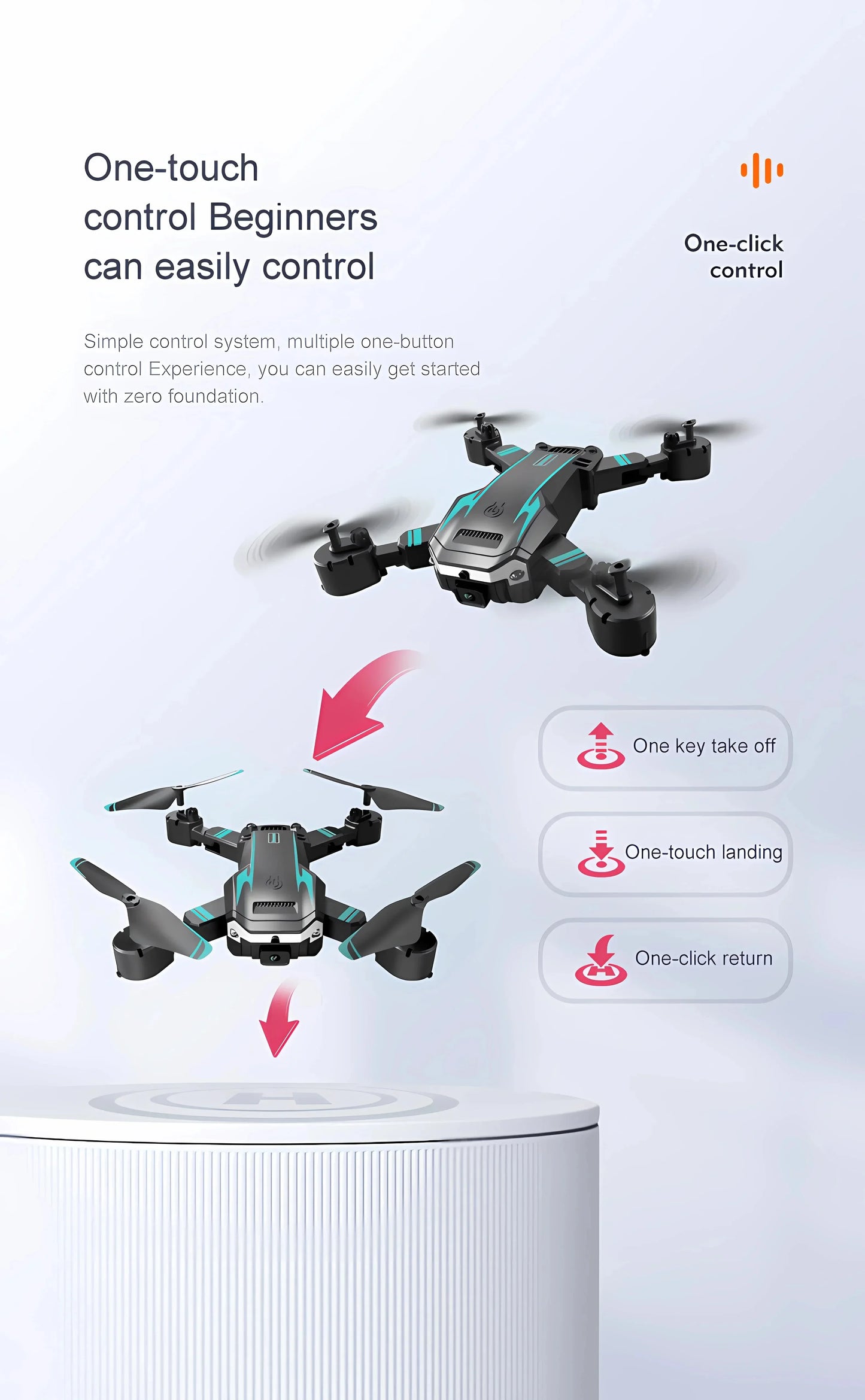 G6 Foldable GPS Drone – 5000M HD FPV Camera, Obstacle Avoidance Quadcopter