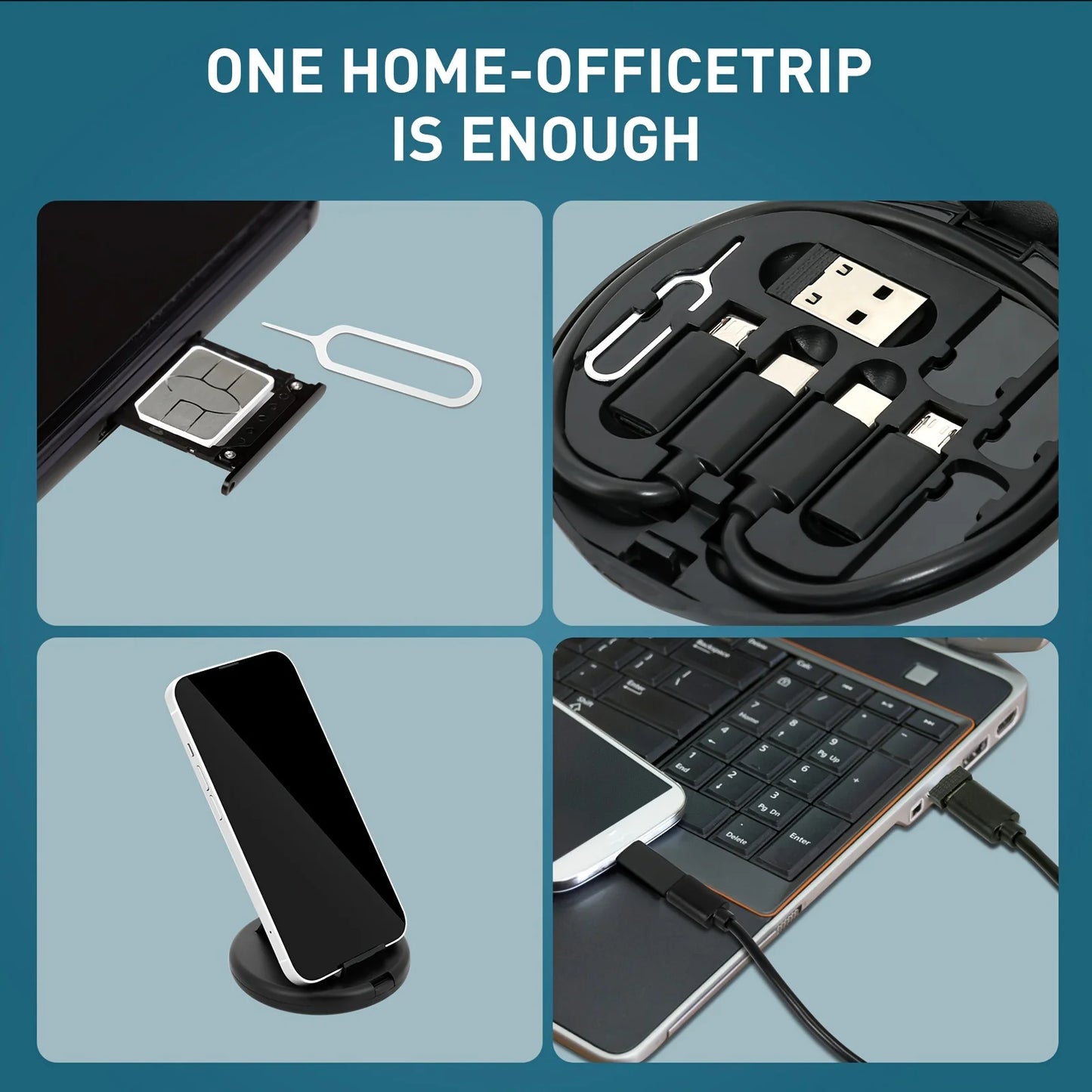 Multi USB Type C to C 60W Charging Adapter Cable Kit