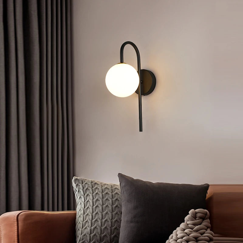Interior LED Wall Lamp with G9 Bulb – Black & Gold Wall Sconce