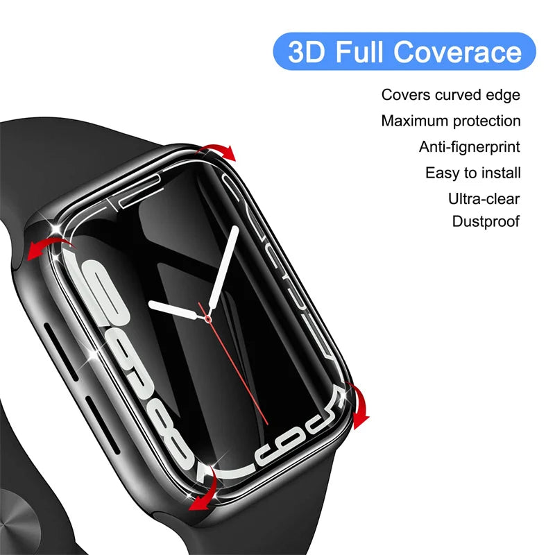 3D Screen Protector Film for Apple Watch Series 9–1, SE, Ultra 2