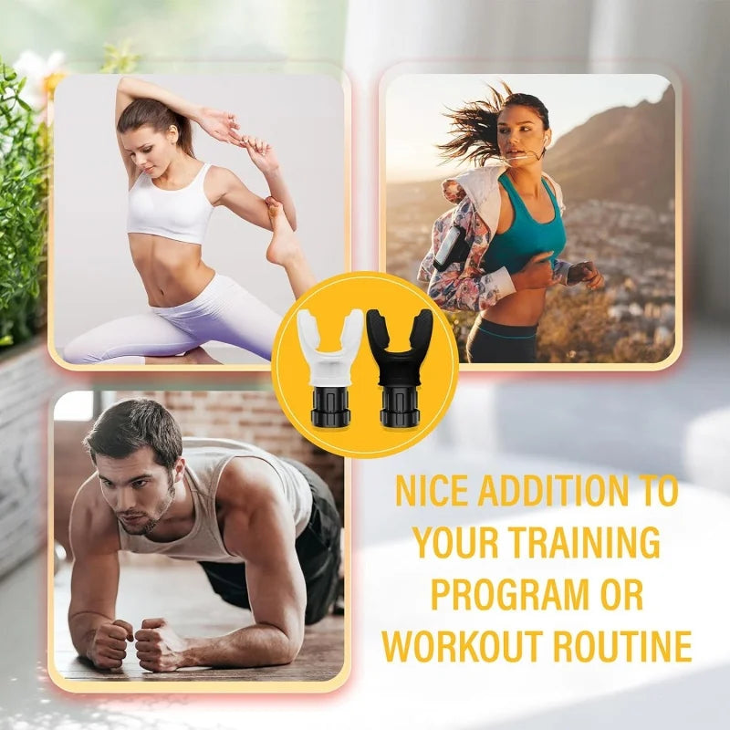 Adjustable Silicone Breathing Trainer – Fitness Lung Exerciser