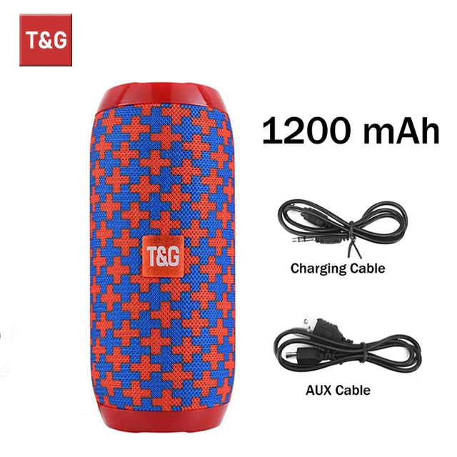 T&G TG117 Bluetooth Speaker Portable Waterproof Outdoor Stereo TWS