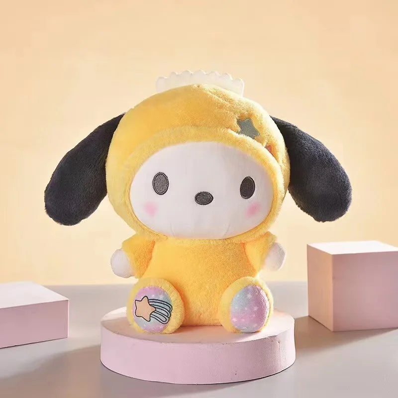 Sanrio 25cm Plush Toy – Kuromi & Cinnamoroll Soft Stuffed Doll Pillow for Kids