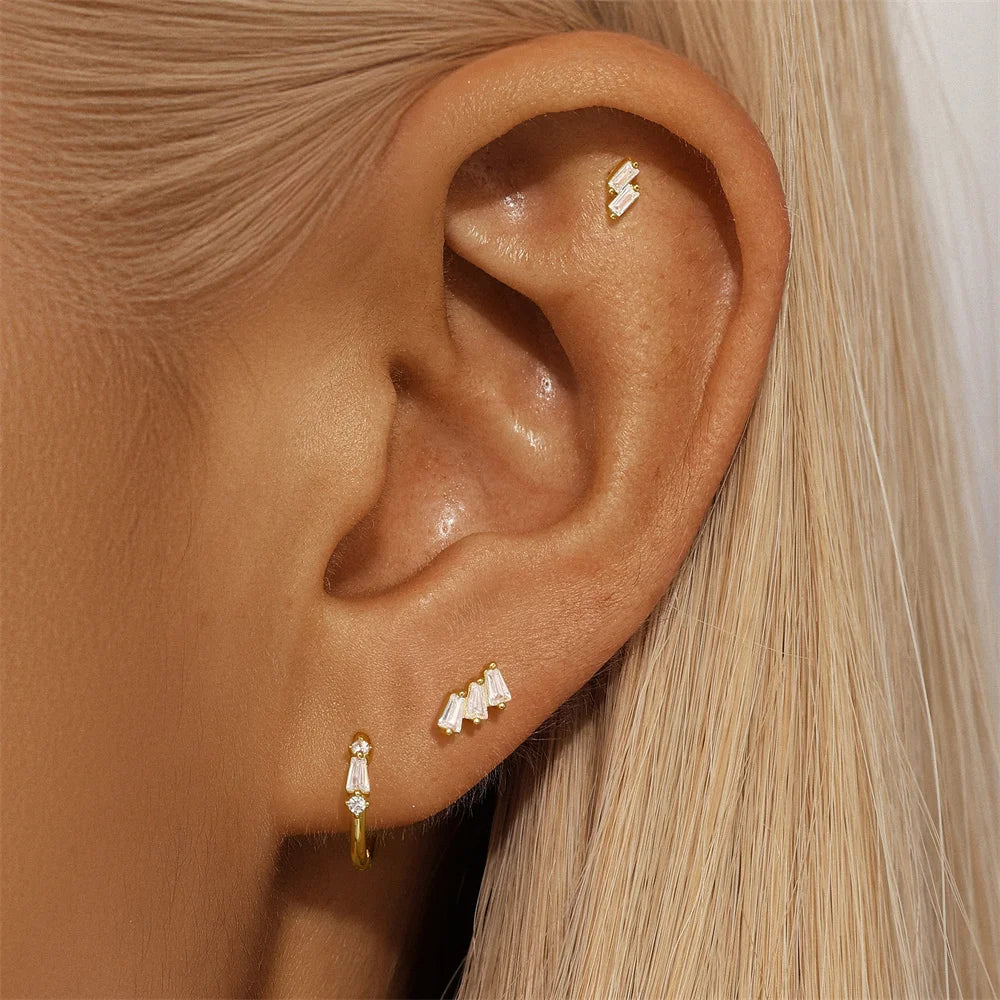 925 Sterling Silver Earring Set – Waterdrop, Flower & Pearl Trio