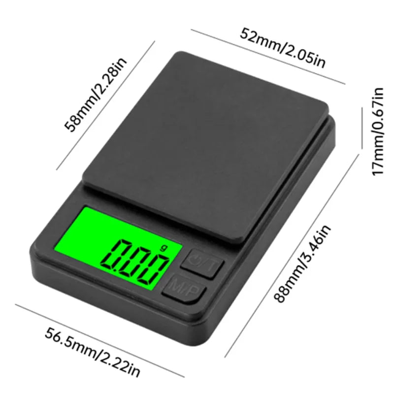 Precision Pocket Scale 1000g X 0.1g – Digital Scale for Food, Travel
