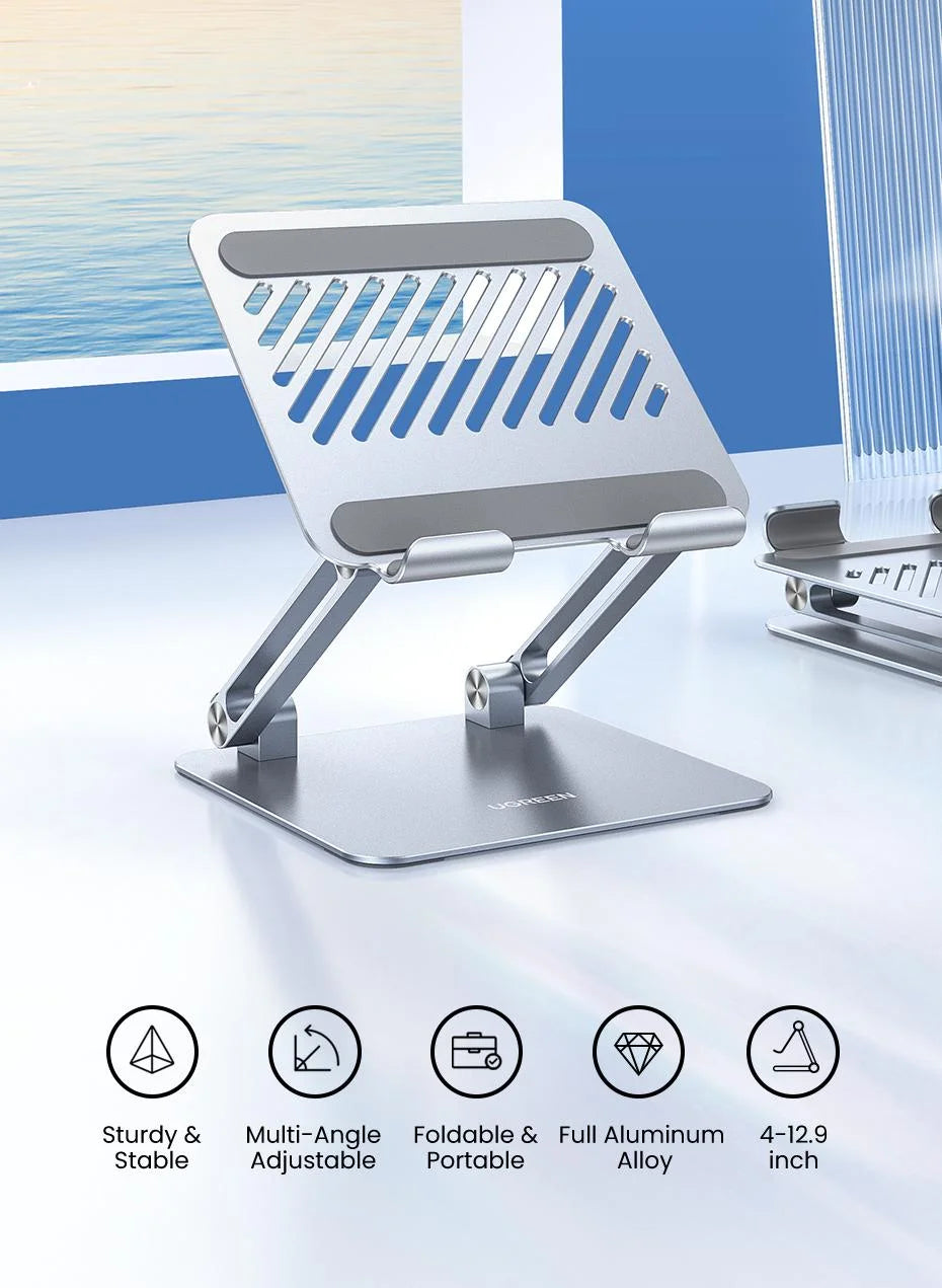 Aluminum Tablet & Phone Stand – Adjustable Holder for Desk