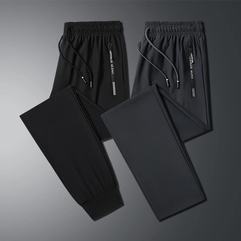 Cartmela Korean‑Style Ice Silk Jogger Pants