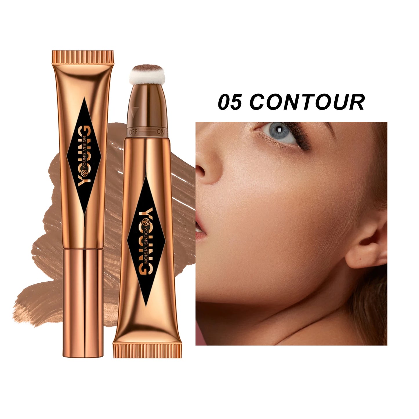 Air Cushion Blusher & High Gloss Stick – 6-Color Liquid Makeup Rouge