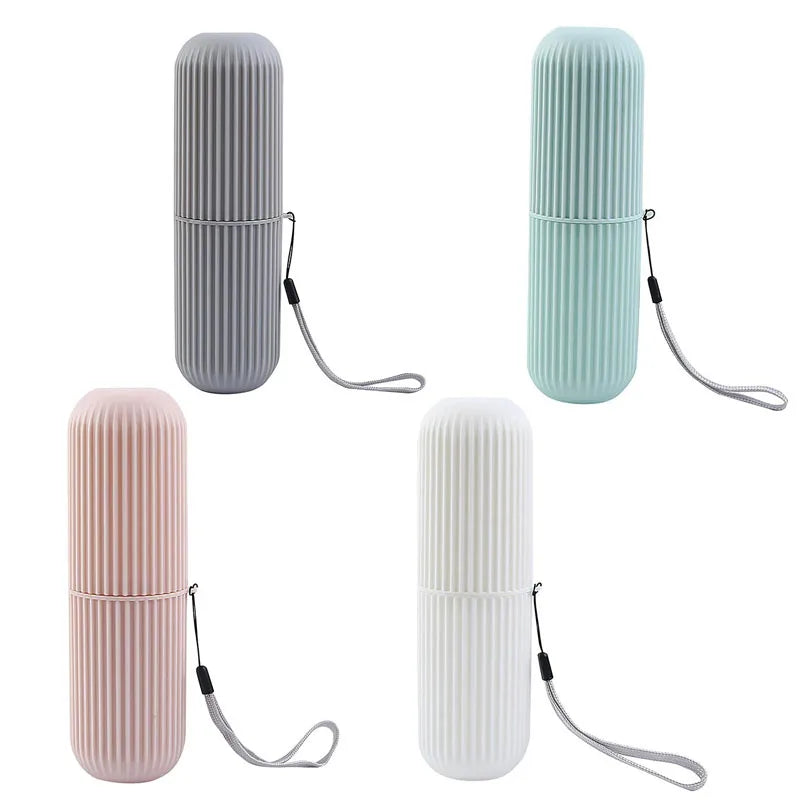 Travel Toothbrush & Toothpaste Holder – Portable Storage Case