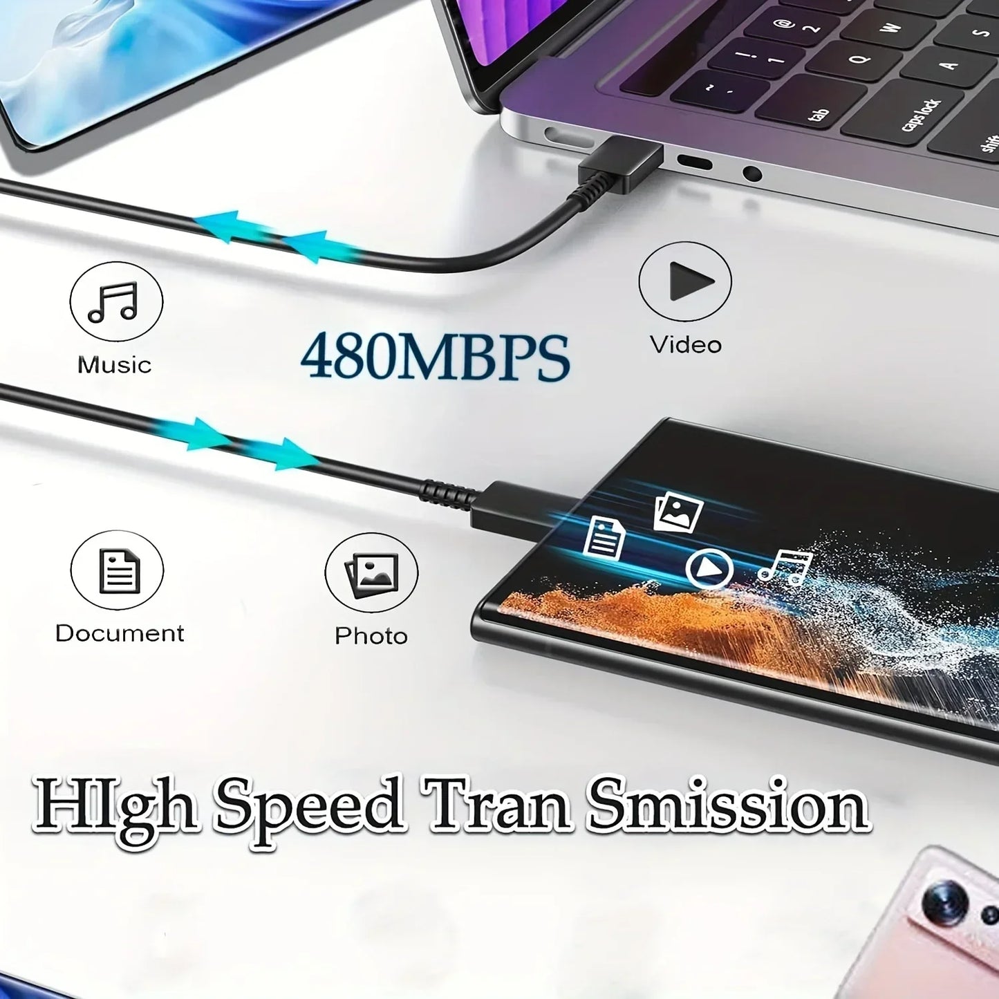 PD 45W USB-C Wall Charger – Fast Adapter for Samsung & iPhone 15
