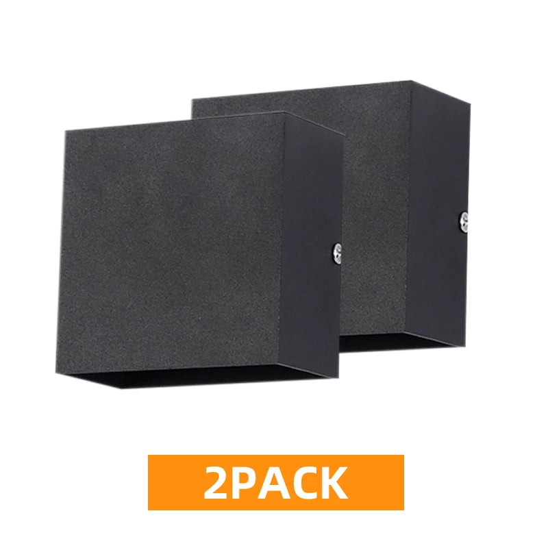 2-Pack LED Wall Sconces – 6W Modern Up Down Indoor Wall Lights