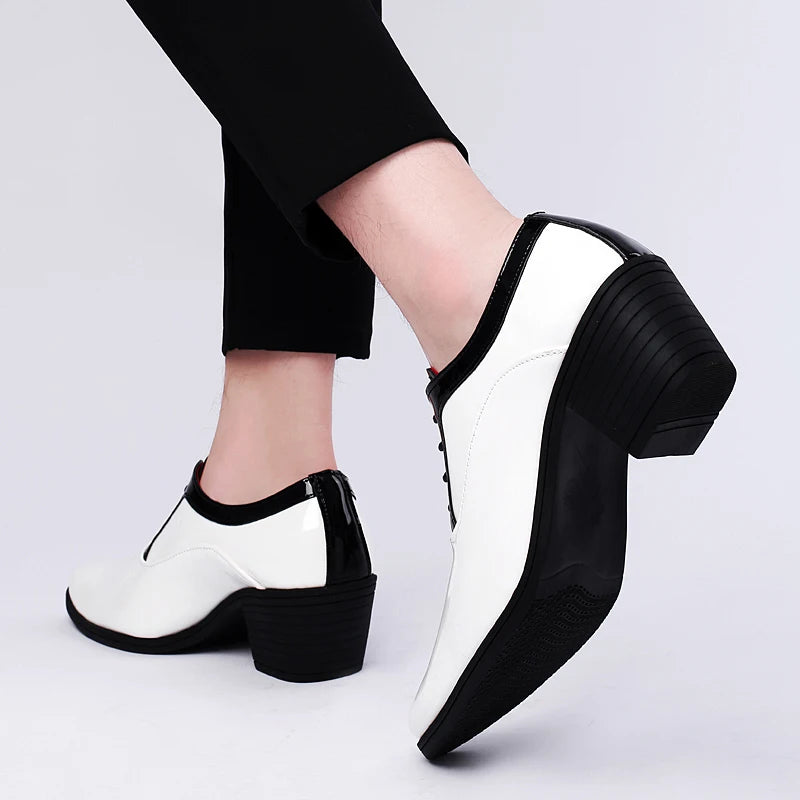 New Groom White & Black Oxfords