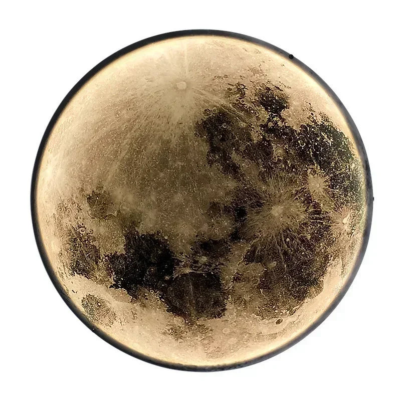Modern 3D Moon LED Wall Lamp – Bedroom & Living Room Light