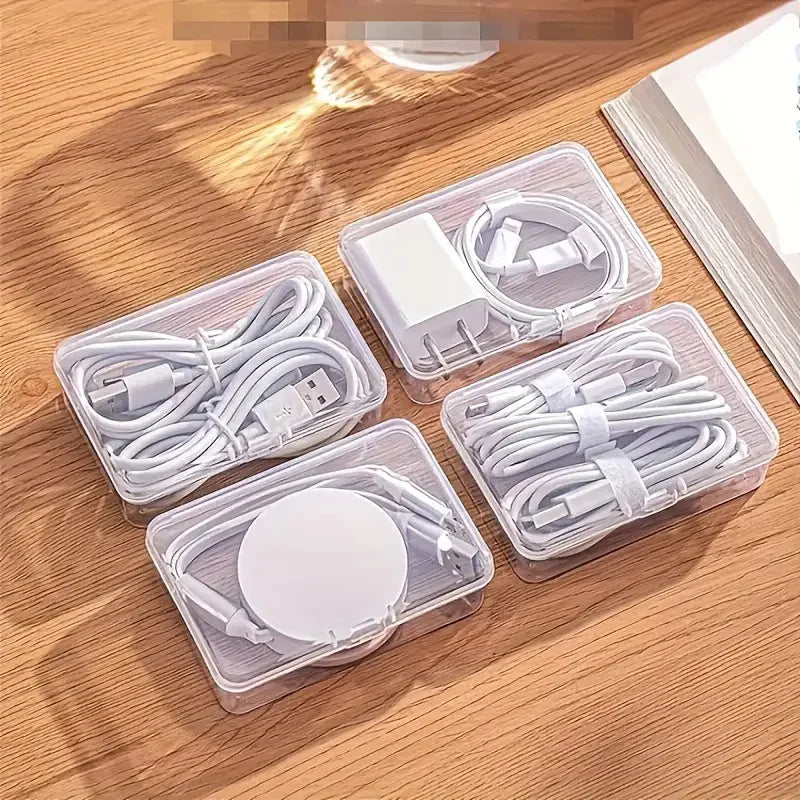 Cable Organizer Storage Box – Office & Home Cord Management Set