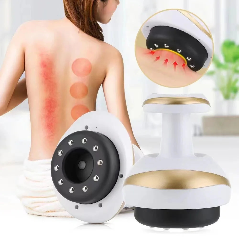 Electric Guasha Cupping Massager – Vacuum Heating Anti-Cellulite Tool