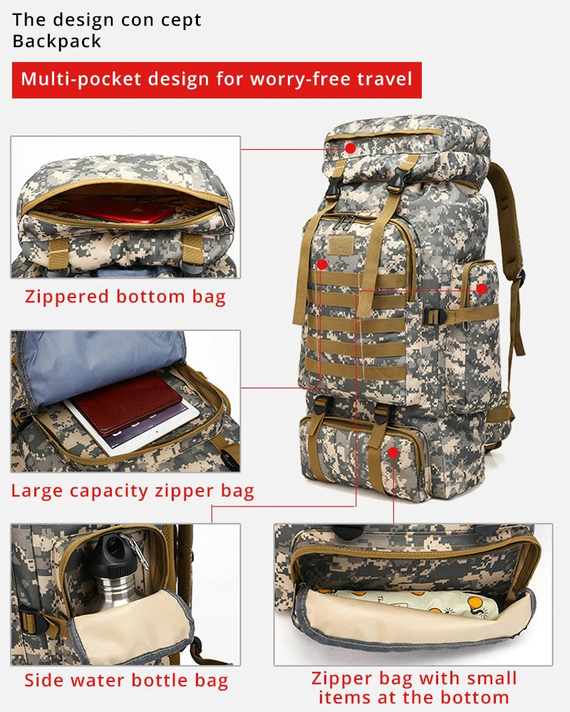 Cartmela Men’s Tactical Travel Backpack