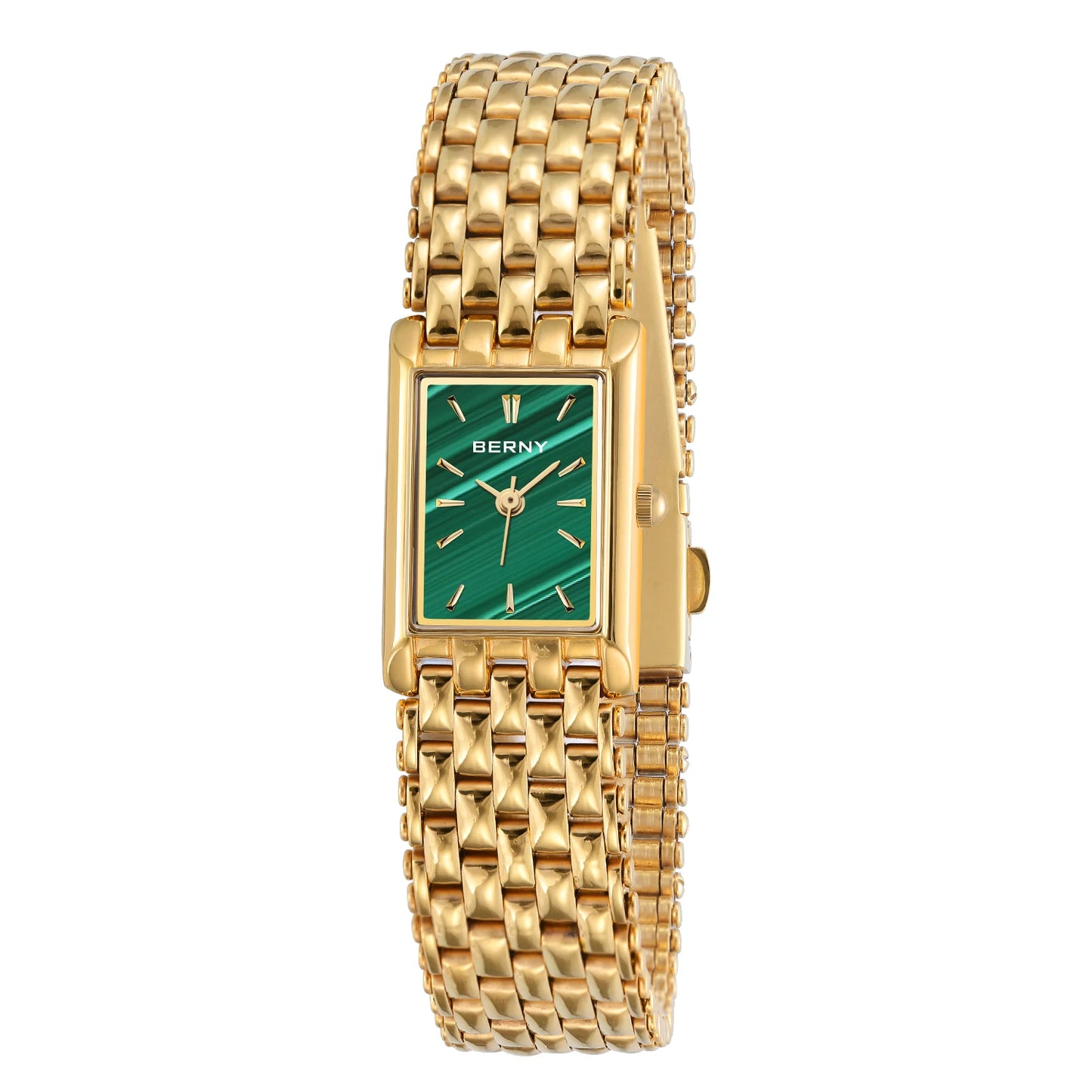 Gold Square Women’s Quartz Wristwatch | Luxury Fashion Watch