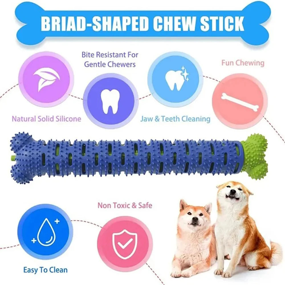 Dog Tooth Cleaning Chew Stick – Food-Grade Rubber Toy