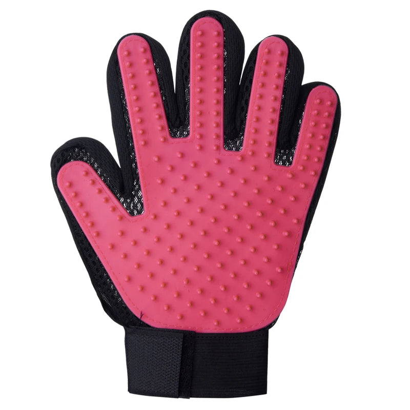 Pet Grooming Glove – Deshedding Brush & Bath Massage Tool for Cats & Dogs