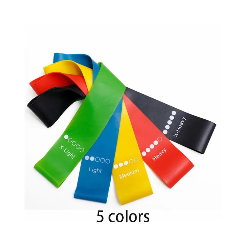 5PCS Resistance Bands Set – Elastic Fitness Bands for Yoga & Workout