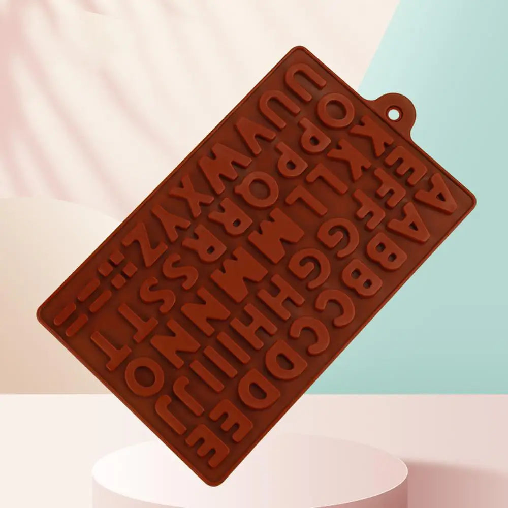 Alphabet Letter Silicone Molds for Chocolate & Cake Decorations