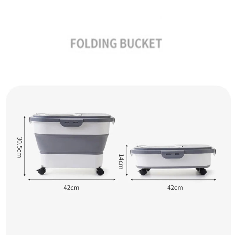 13/33LB Collapsible Cat Dog Food Storage